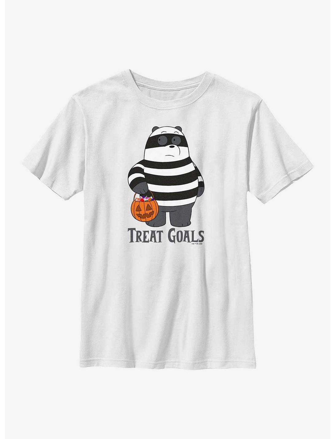 We Bare Bears Treat Goals Youth T-Shirt, WHITE, hi-res