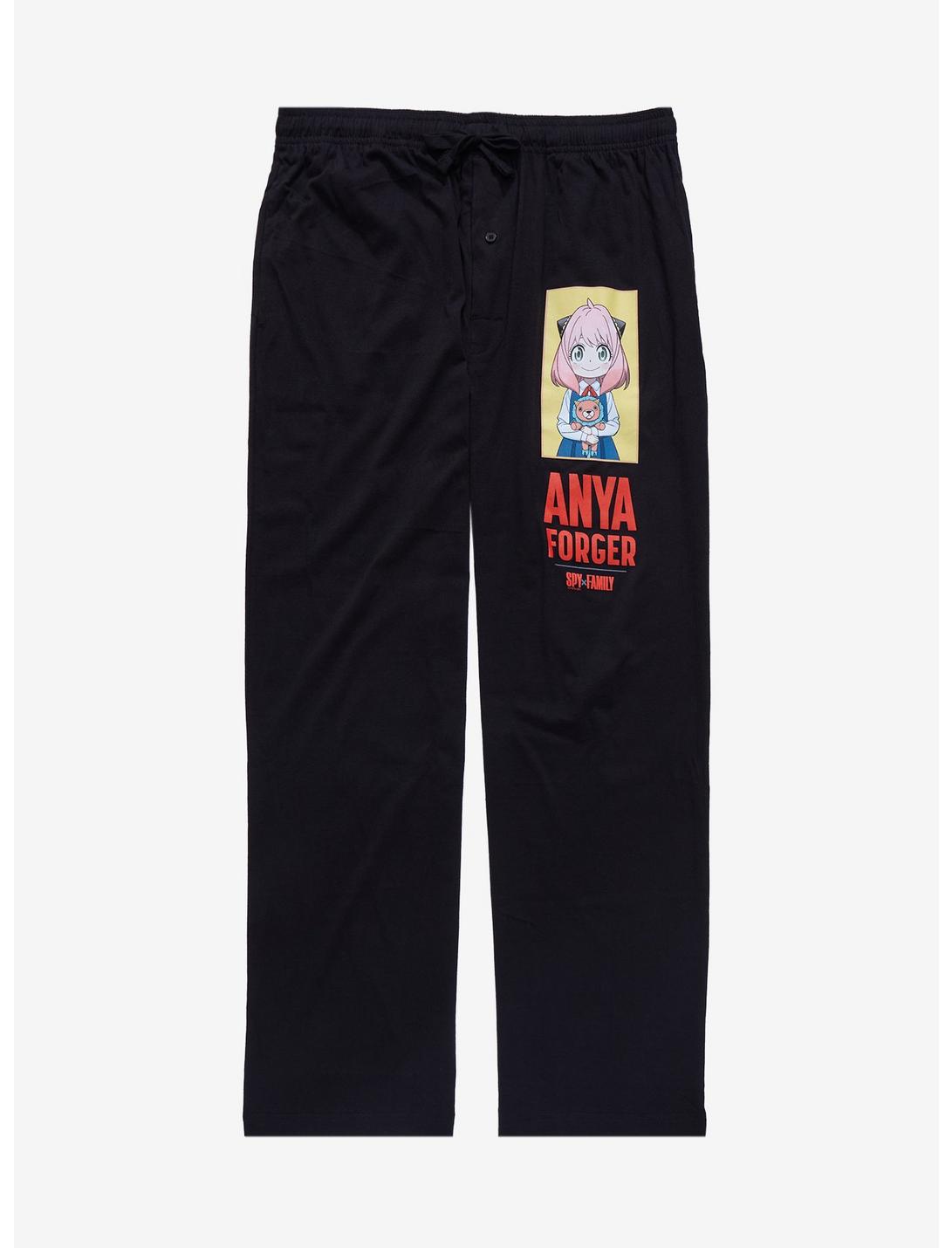 Spy x Family Anya Forger Quarter Panel Sleep Pants - BoxLunch Exclusive, BLACK, hi-res