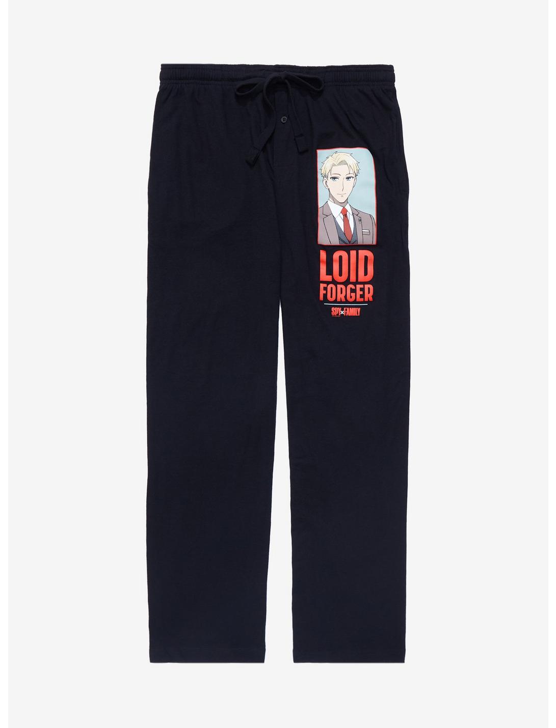 Spy x Family Loid Forger Quarter Panel Sleep Pants - BoxLunch Exclusive, BLACK, hi-res