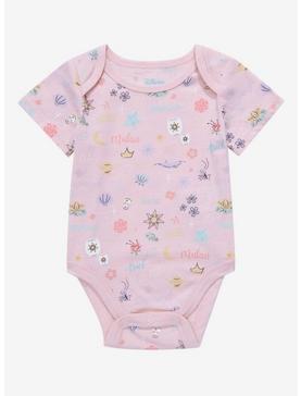 Disney Princess Icons Allover Print Infant One-Piece - BoxLunch Exclusive, , hi-res