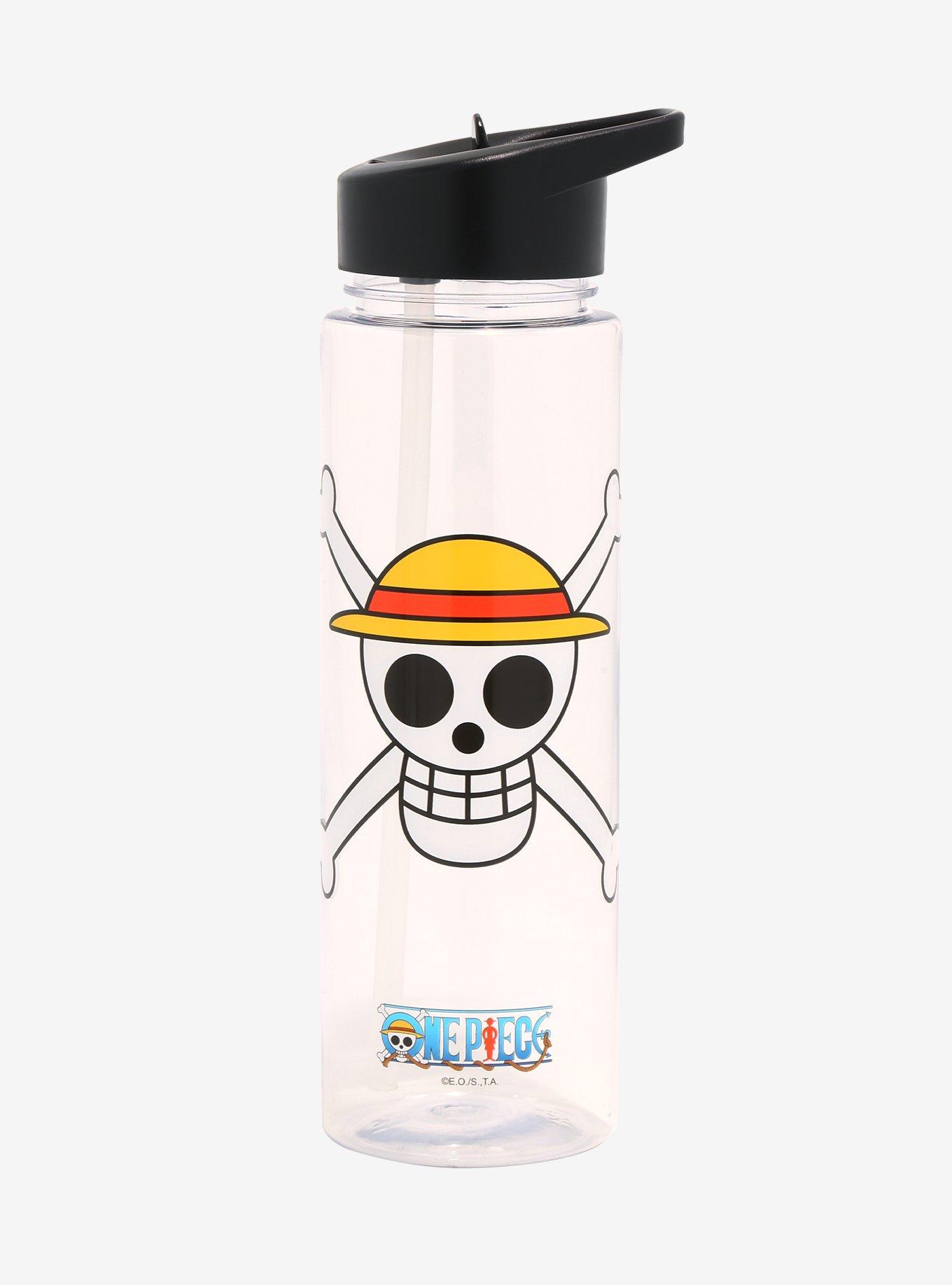 One Piece Straw Hat Pirates Logo Water Bottle, , hi-res