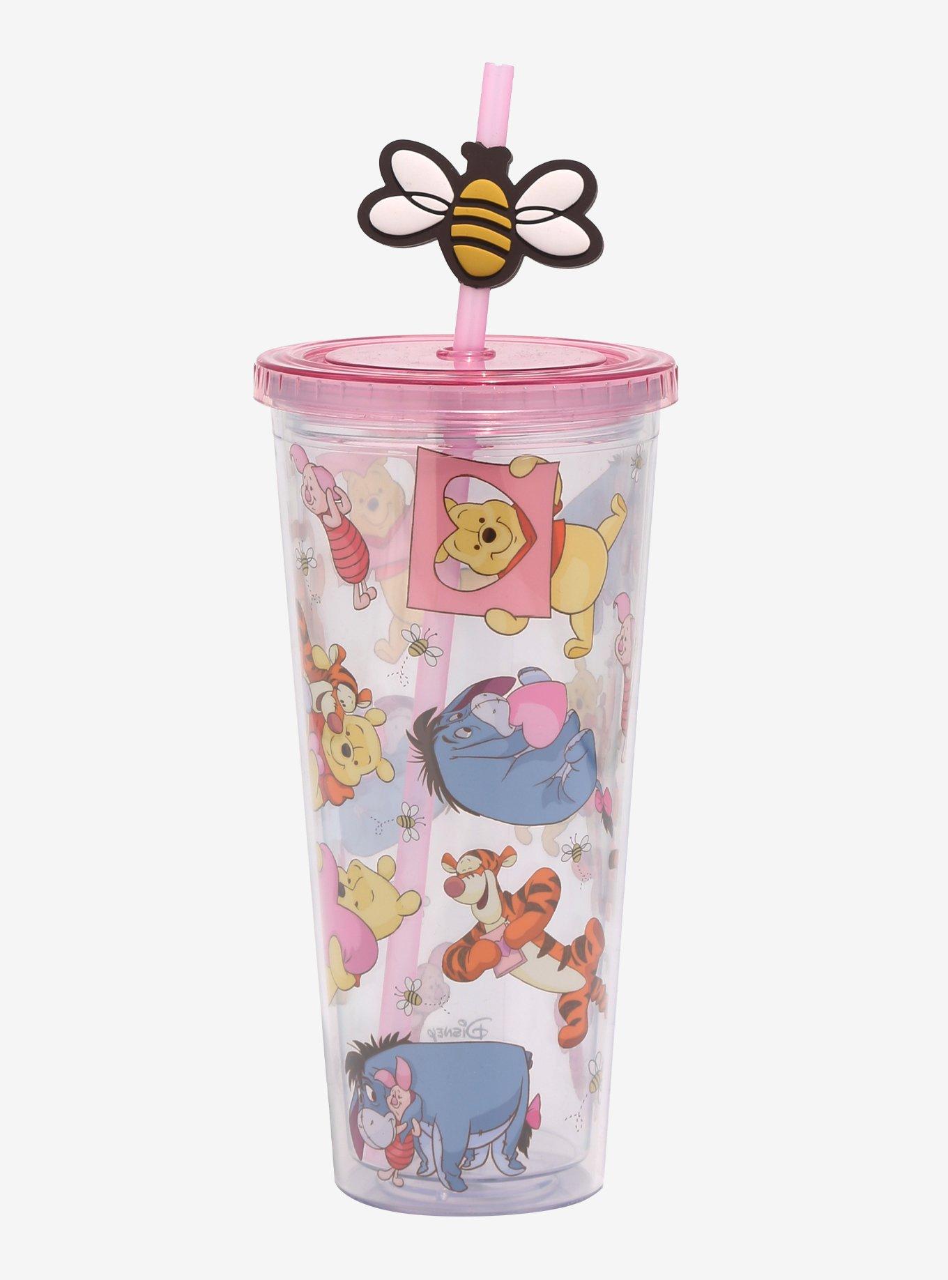 Winnie the Pooh Straw Tip Covers pair 