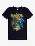 Marvel Black Panther: Wakanda Forever Namor Imperius Rex Double Portrait T-Shirt - BoxLunch Exclusive, NAVY, hi-res