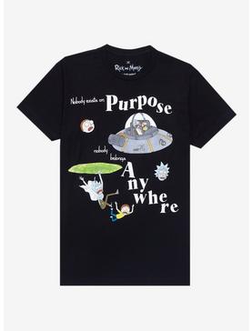 Rick & Morty Nobody Exists on Purpose Spaceship T-Shirt - BoxLunch Exclusive, , hi-res