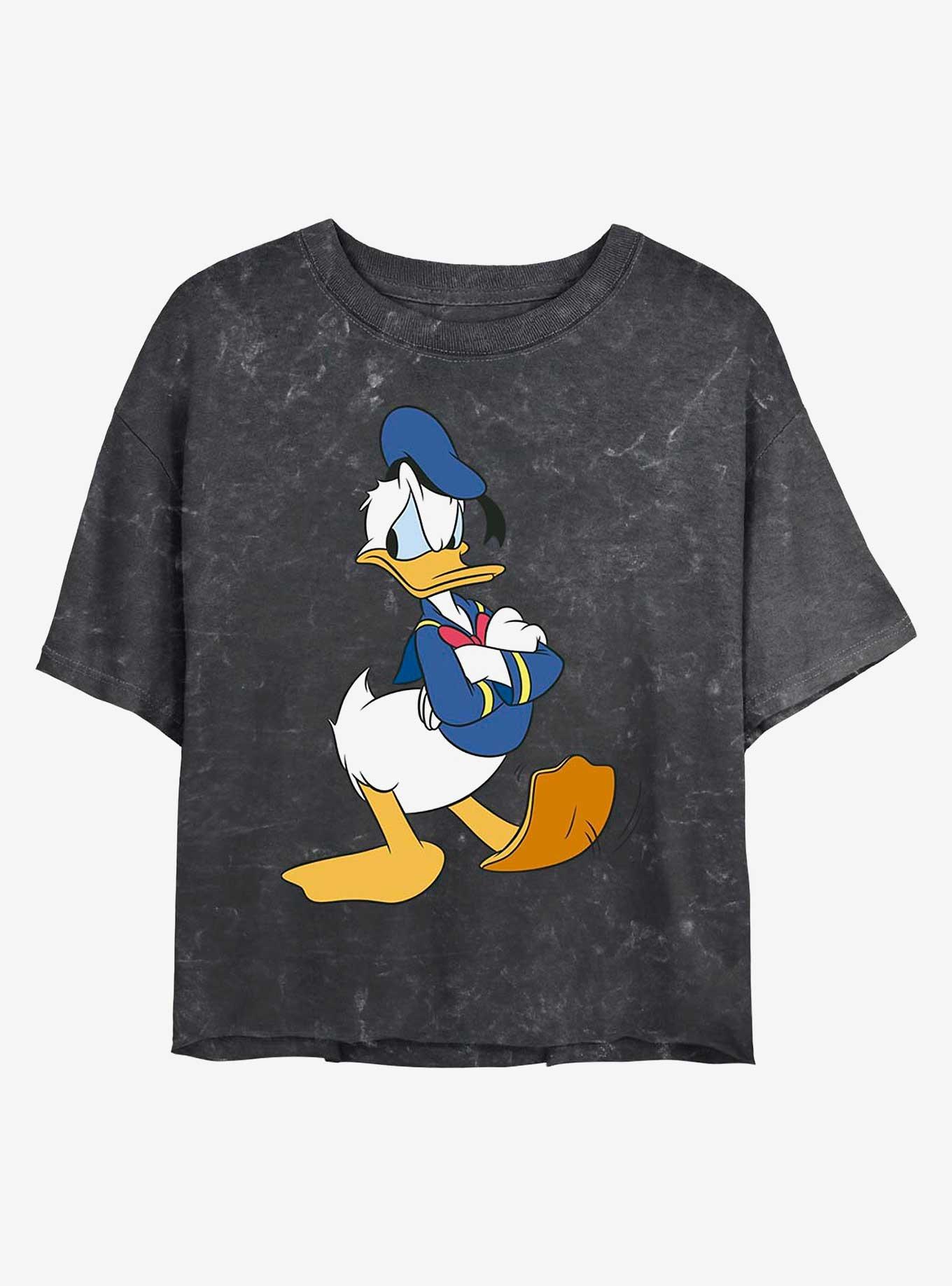 Disney Donald Duck Traditional Donald Mineral Wash Crop Girls T-Shirt, , hi-res