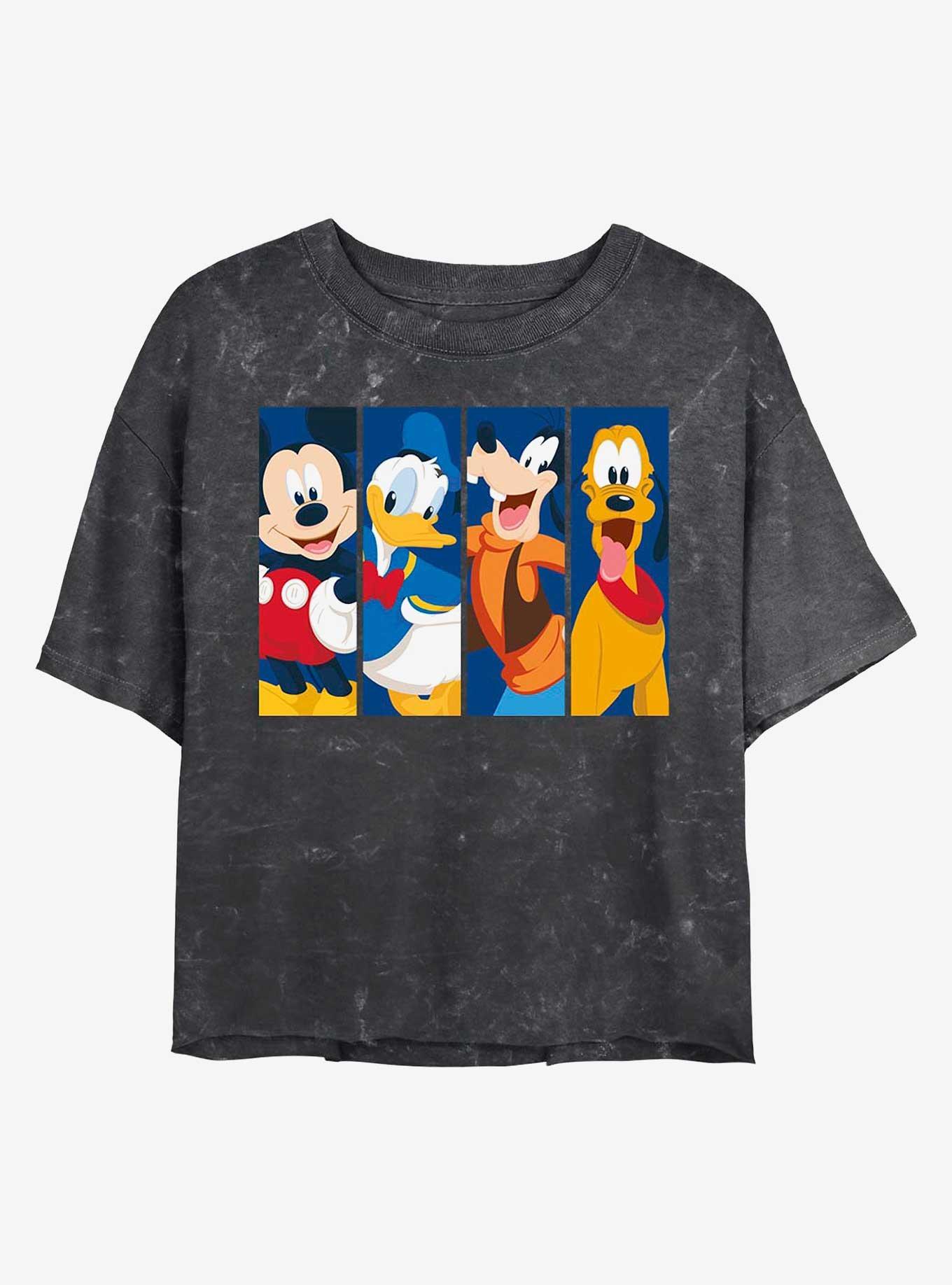 Disney Mickey Mouse Bro Time Mineral Wash Crop Girls T-Shirt, , hi-res
