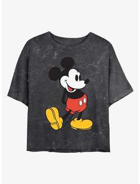 Disney Mickey Mouse Classic Mickey Mineral Wash Crop Girls T-Shirt, , hi-res