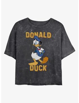 Disney Mickey Mouse Donald Duck Mineral Wash Crop Girls T-Shirt, , hi-res