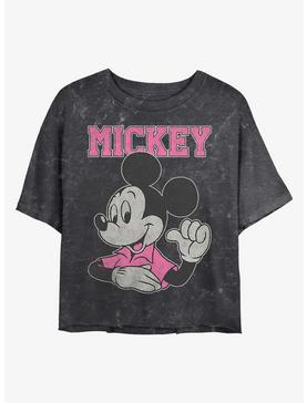 Disney Mickey Mouse Jumbo Mickey Mineral Wash Crop Girls T-Shirt, , hi-res