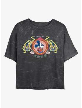 Disney Mickey Mouse Tiger King Mineral Wash Crop Girls T-Shirt, , hi-res