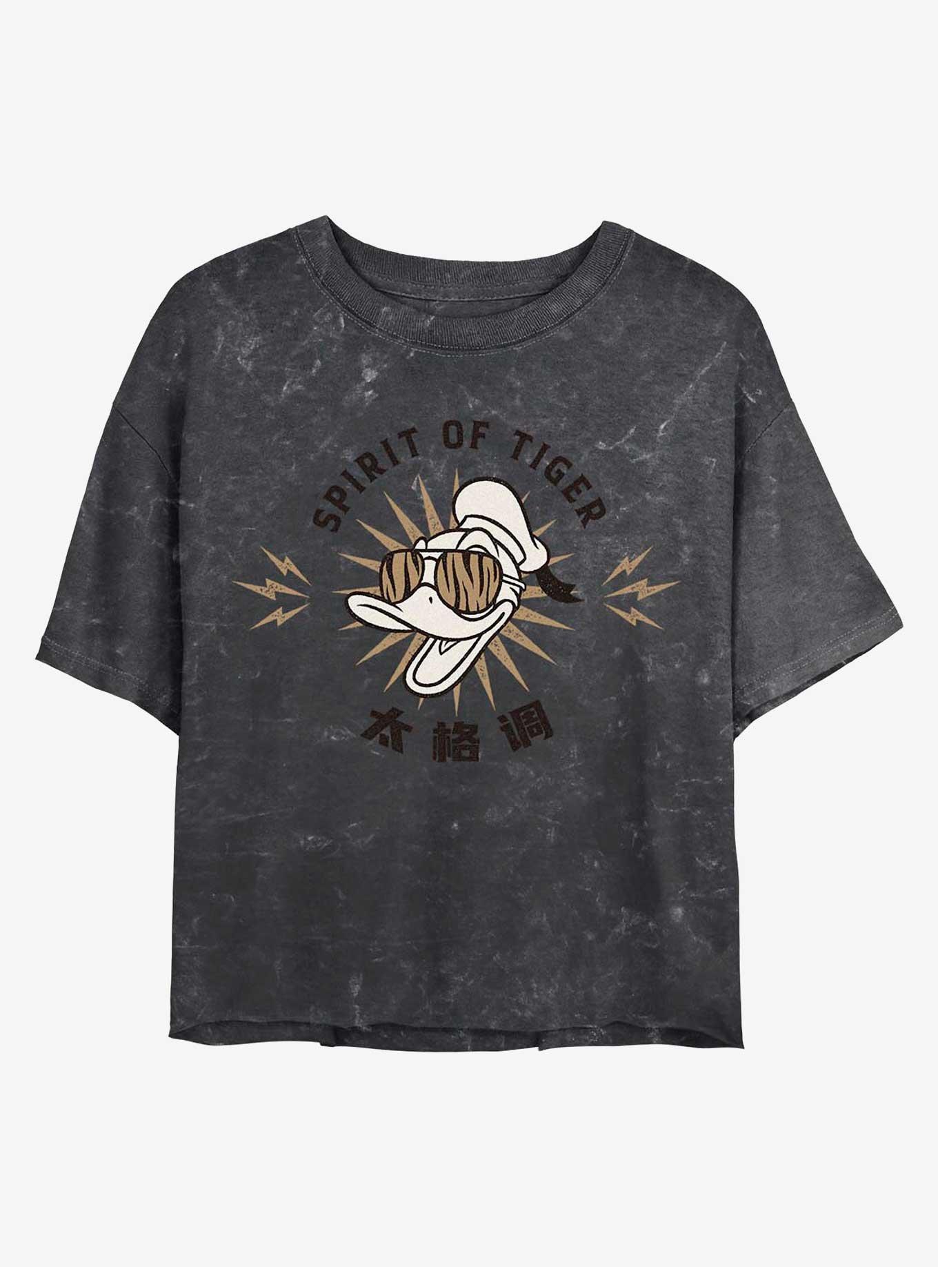 Disney Mickey Mouse Tiger Shades Mineral Wash Crop Girls T-Shirt, , hi-res