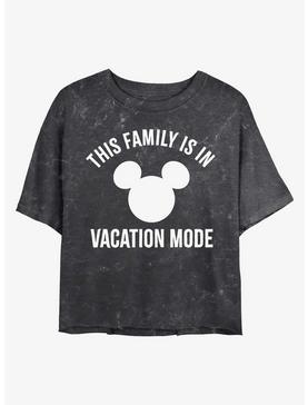 Disney Mickey Mouse Vacation Mode Mineral Wash Crop Girls T-Shirt, , hi-res