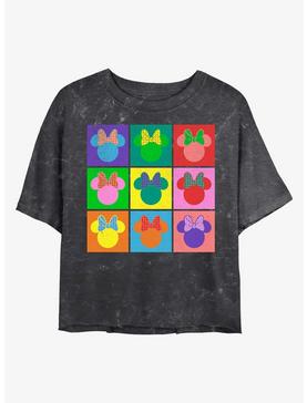 Disney Minnie Mouse Warhol Minnie Mineral Wash Crop Girls T-Shirt, , hi-res