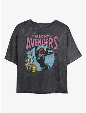 Marvel Retro Avengers Mineral Wash Crop Girls T-Shirt, , hi-res