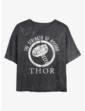 Marvel Thor Strength of Asgard Mineral Wash Crop Girls T-Shirt, , hi-res
