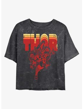 Marvel Thor Retro Thor Mineral Wash Crop Girls T-Shirt, , hi-res