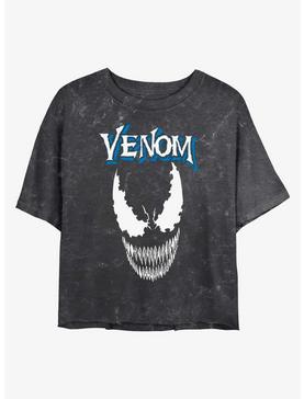 Marvel Venom Face Mineral Wash Crop Girls T-Shirt, , hi-res