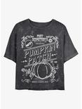 Disney Cinderella Fairy Godmother's Pumpkin Patch Mineral Wash Crop Girls T-Shirt, BLACK, hi-res