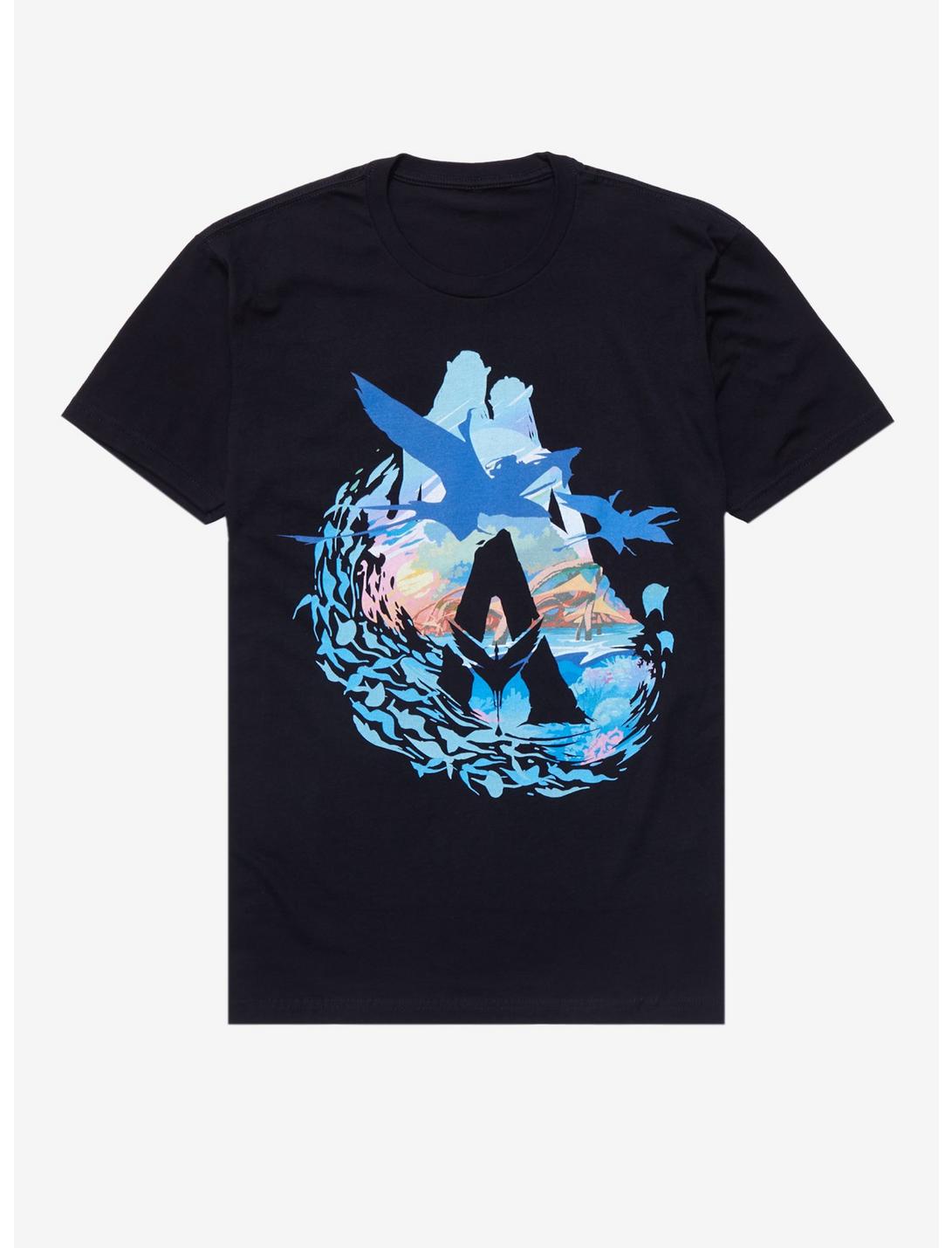 Avatar Pandora Silhouette Logo T-Shirt - BoxLunch Exclusive , BLACK, hi-res
