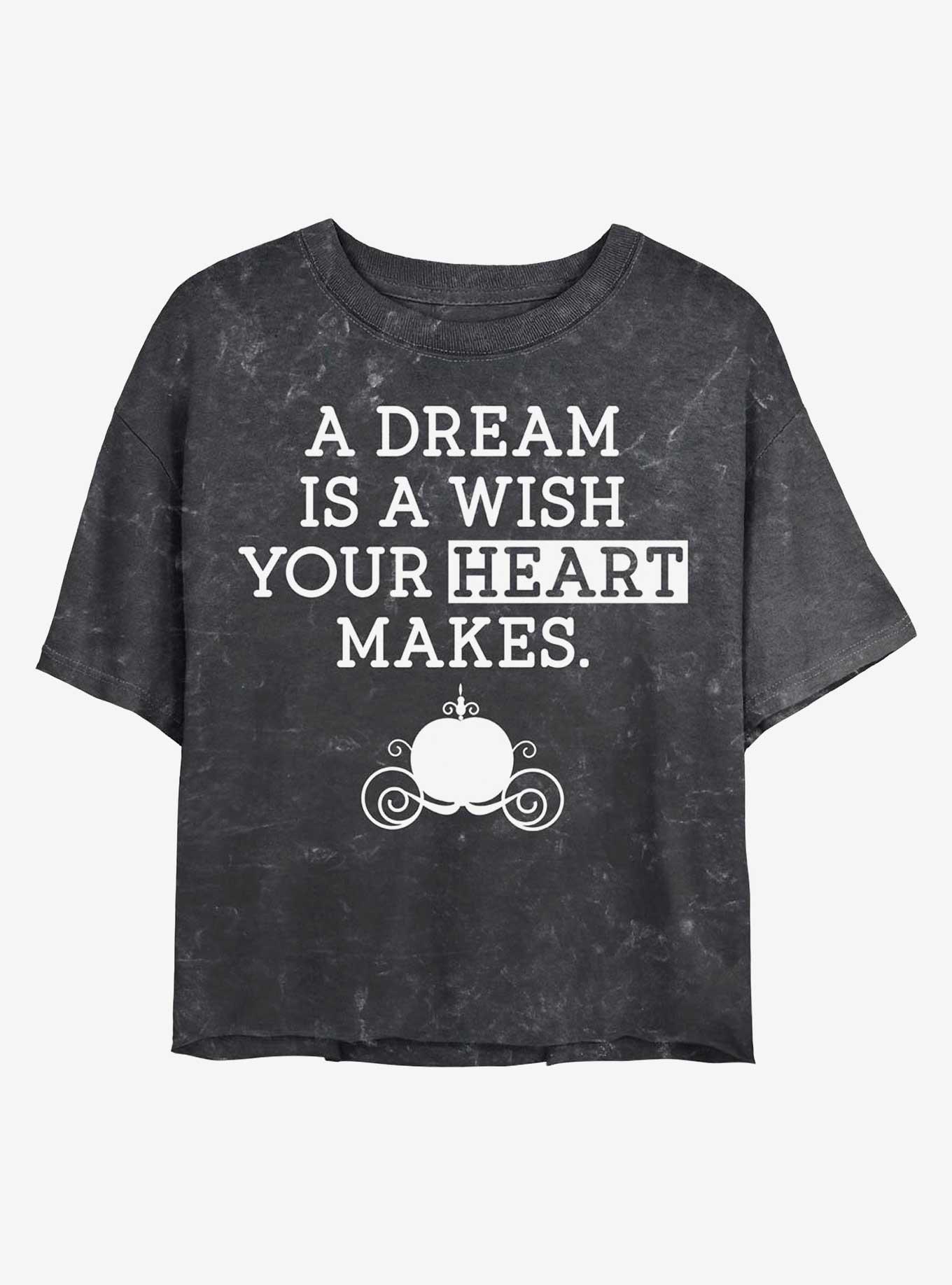 Disney Princesses Dream Wish Mineral Wash Crop Girls T-Shirt, , hi-res
