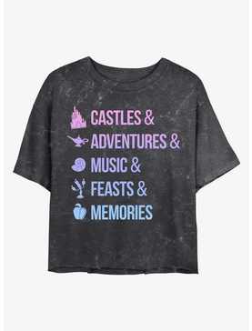 Disney Princesses Just Disney Things Mineral Wash Crop Girls T-Shirt, , hi-res