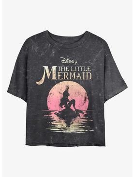 Disney Princesses Mermaid Moon Mineral Wash Crop Girls T-Shirt, , hi-res