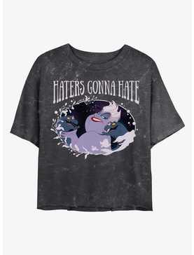 Disney Princesses Ursula Haters Mineral Wash Crop Girls T-Shirt, , hi-res