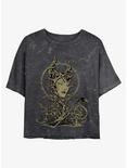 Disney Maleficent The Gift Maleficent Mineral Wash Crop Girls T-Shirt, BLACK, hi-res