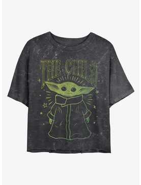 Star Wars The Mandalorian The Child Mineral Wash Crop Girls T-Shirt, , hi-res