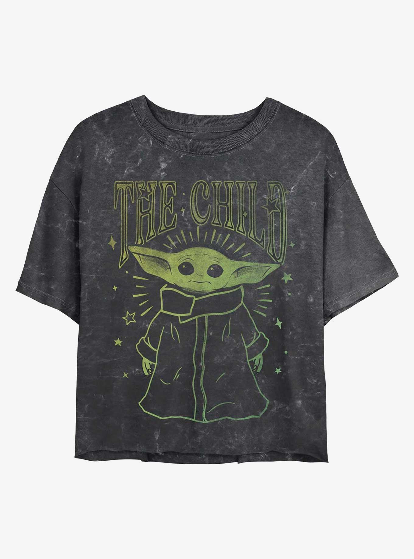 Star Wars The Mandalorian The Child Mineral Wash Crop Girls T-Shirt, , hi-res