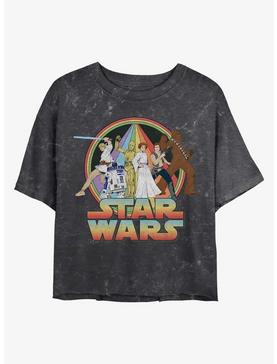 Star Wars Psychedelic Star Wars Mineral Wash Crop Girls T-Shirt, , hi-res