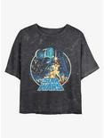 Star Wars Vintage Victory Mineral Wash Crop Girls T-Shirt, BLACK, hi-res