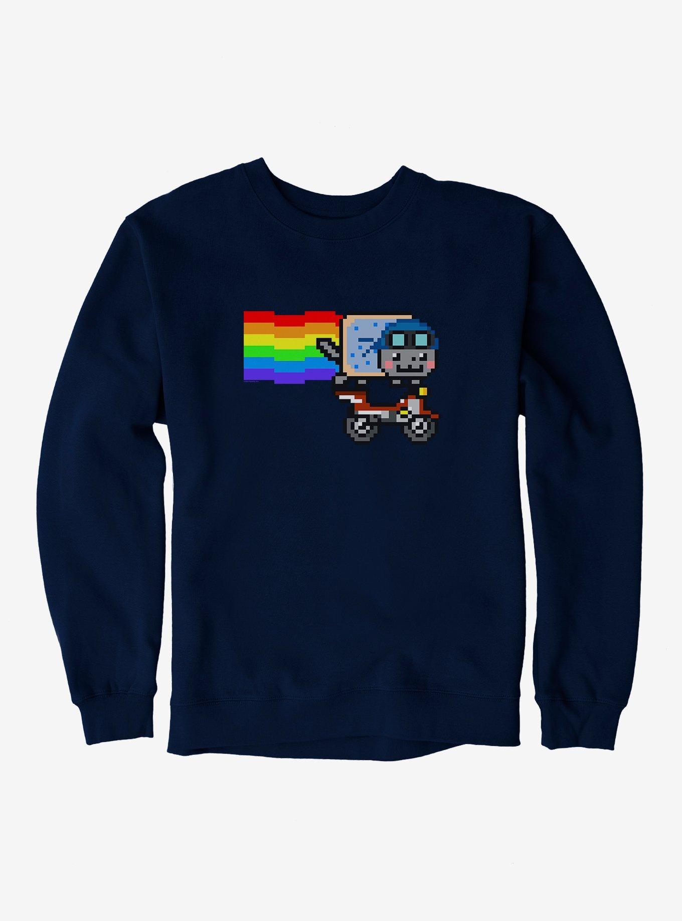 Nyan Cat Biker Sweatshirt, , hi-res