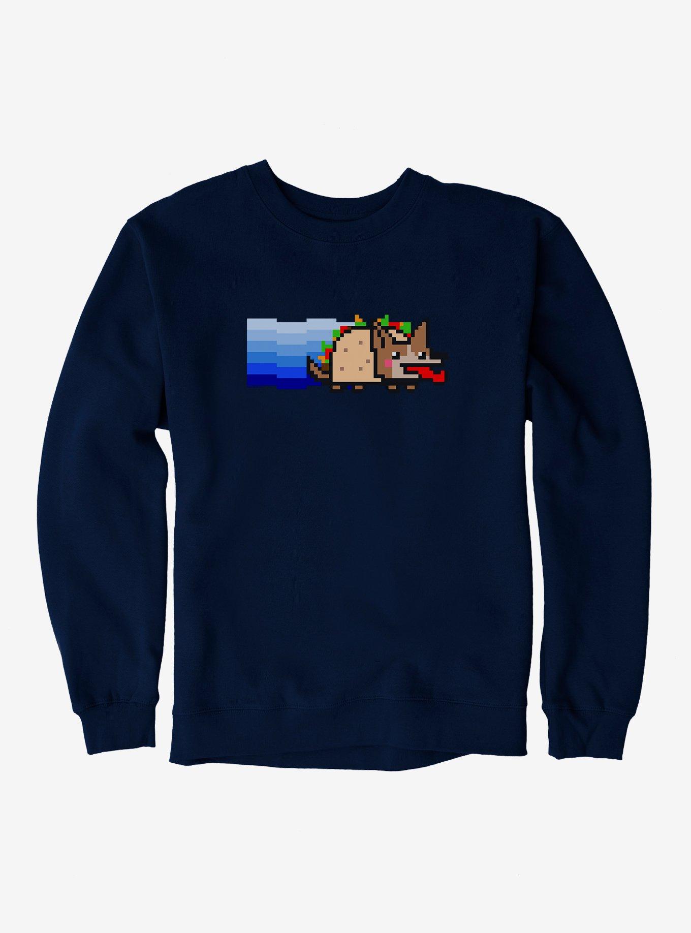 Nyan Cat Fiesta Dog Sweatshirt, NAVY, hi-res