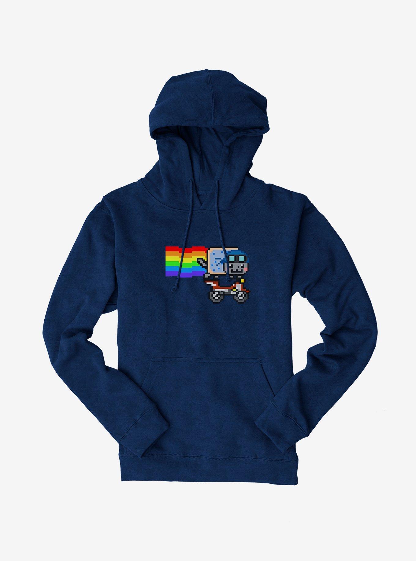 Nyan Cat Biker Hoodie, , hi-res