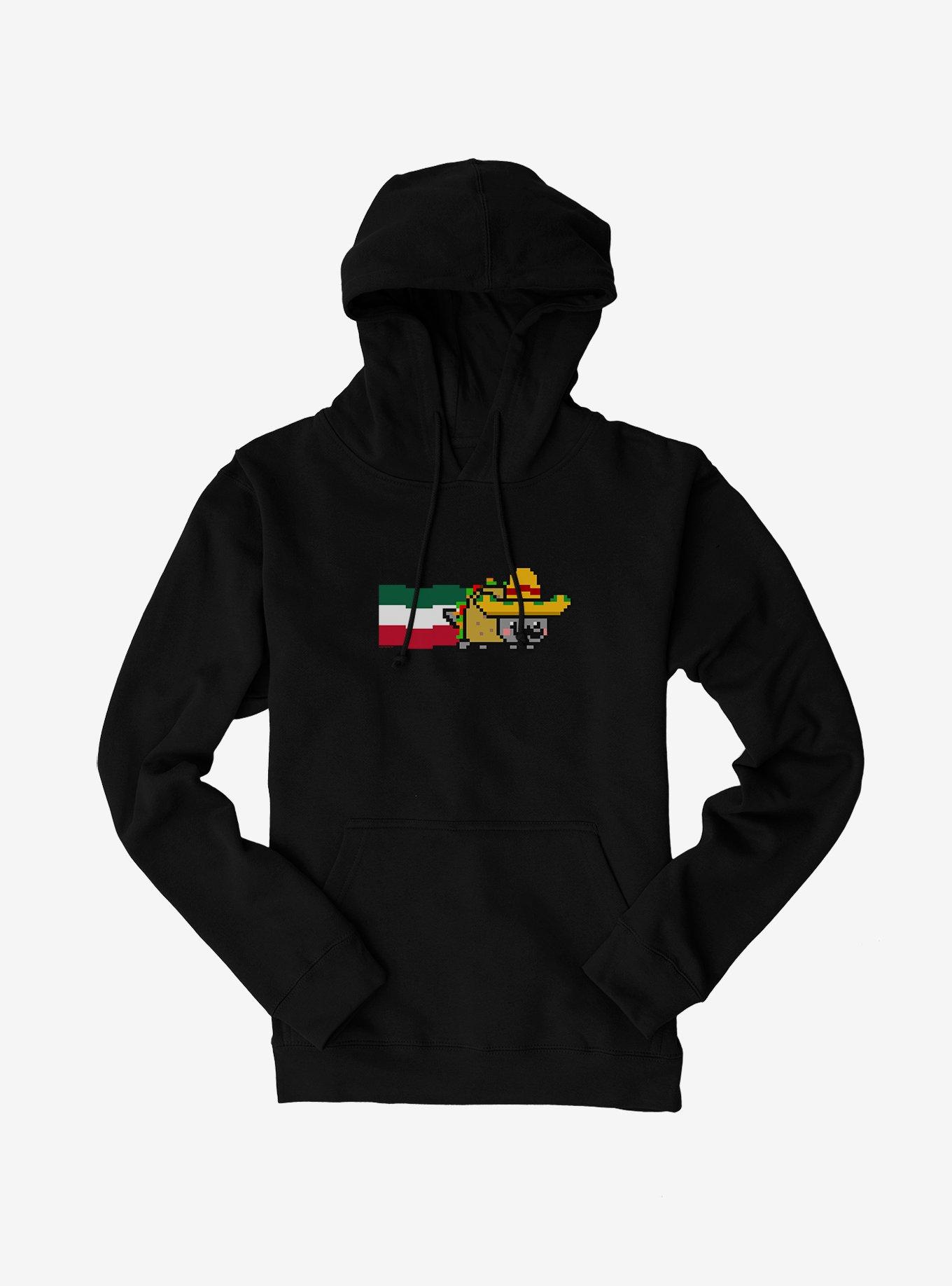 Nyan Cat Taco Sombrero Hoodie, BLACK, hi-res