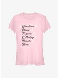 Disney Channel Cheshire, Oliver, Figaro, O'Malley, Dinah, Binx Girls T-Shirt, LIGHT PINK, hi-res