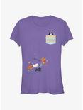 Disney Channel Figaro On Pocket Girls T-Shirt, PURPLE, hi-res
