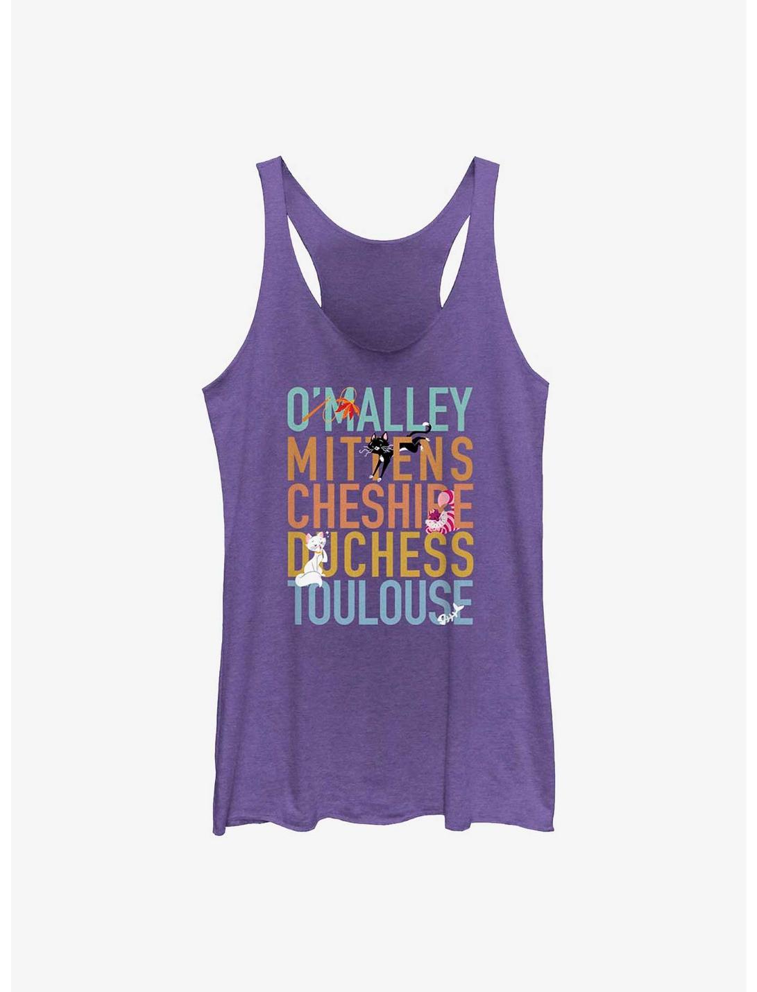 Disney Channel O'Malley, Mittens, Cheshire, Duchess, Toulouse Girls Tank, PUR HTR, hi-res