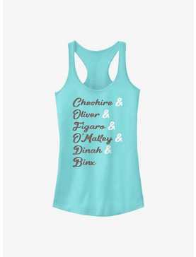 Disney Channel Cheshire, Oliver, Figaro, O'Malley, Dinah, Binx Girls Tank, , hi-res