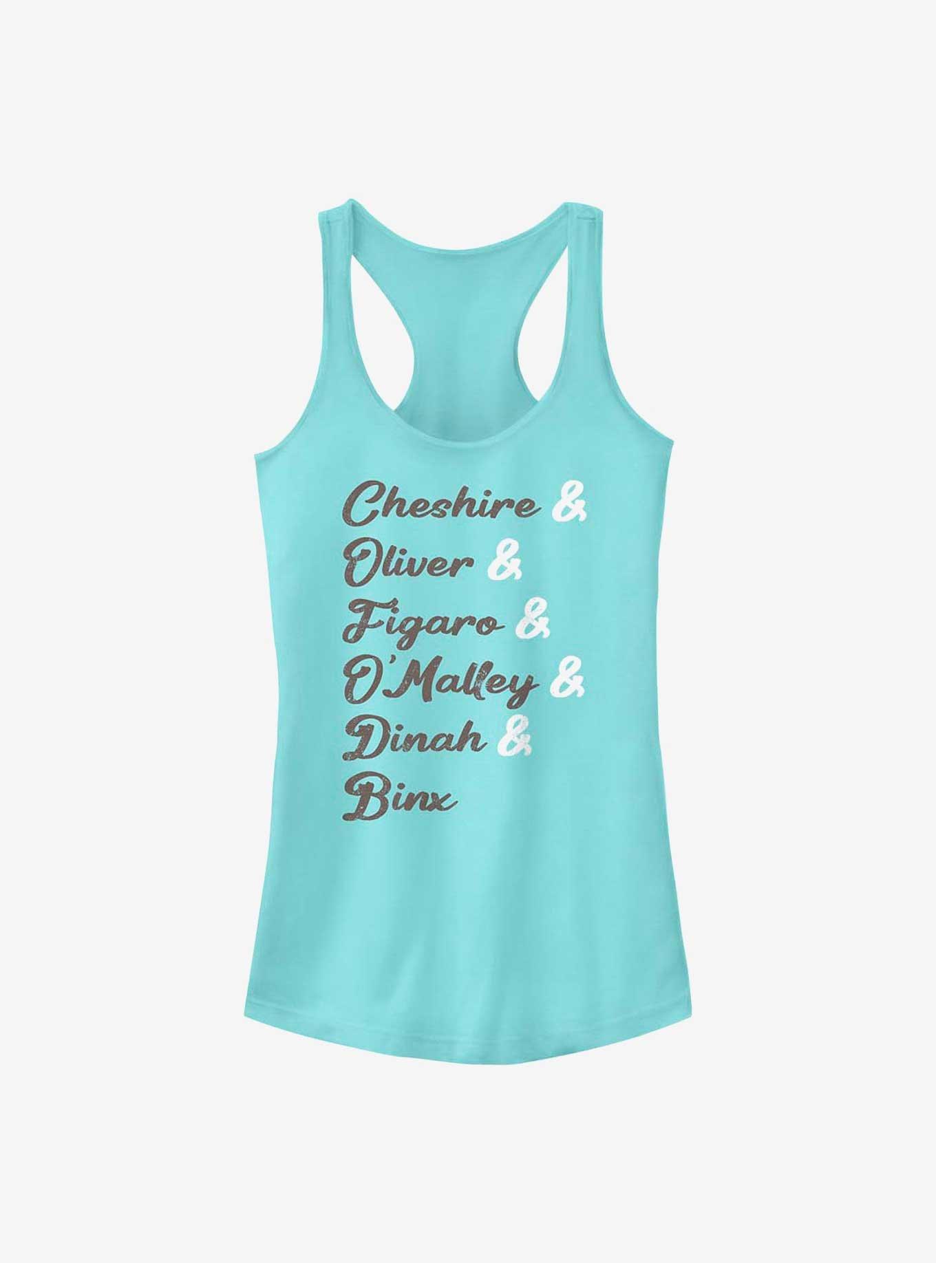 Disney Channel Cheshire, Oliver, Figaro, O'Malley, Dinah, Binx Girls Tank, , hi-res