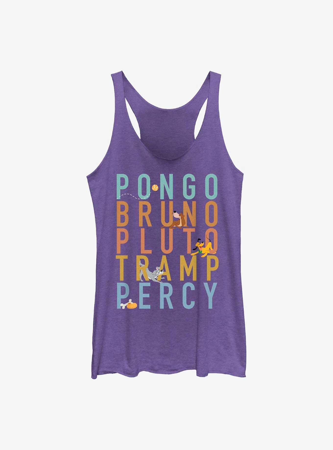 Disney Channel Pongo, Bruno, Pluto, Tramp, Percy Girls Tank, PUR HTR, hi-res