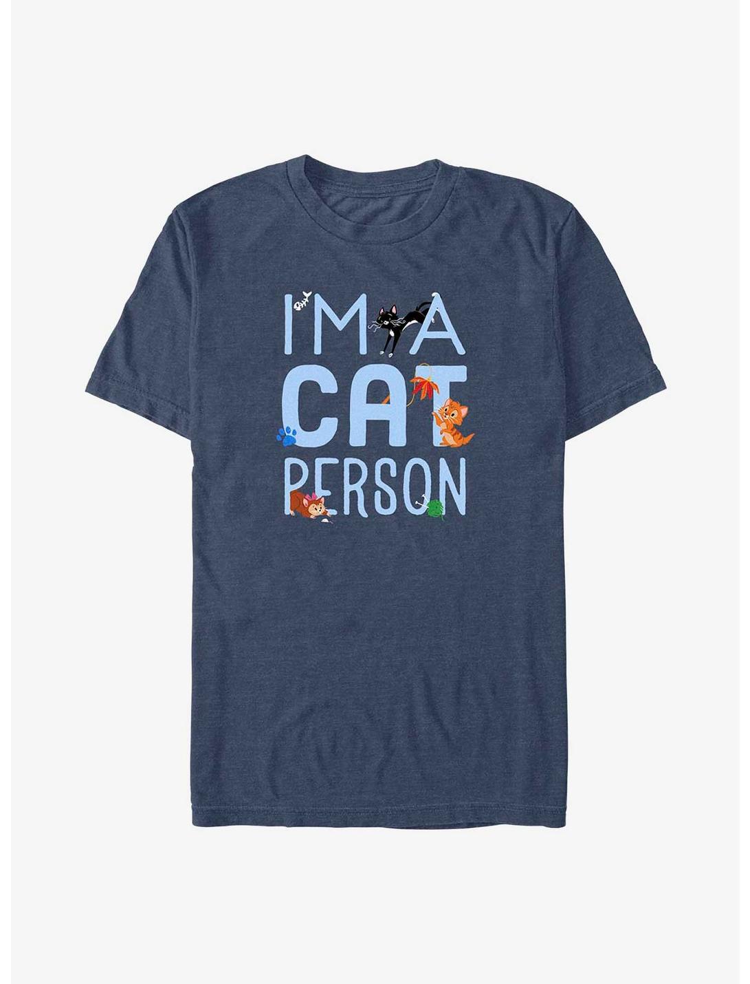 Disney Channel Cat Person T-Shirt, NAVY HTR, hi-res