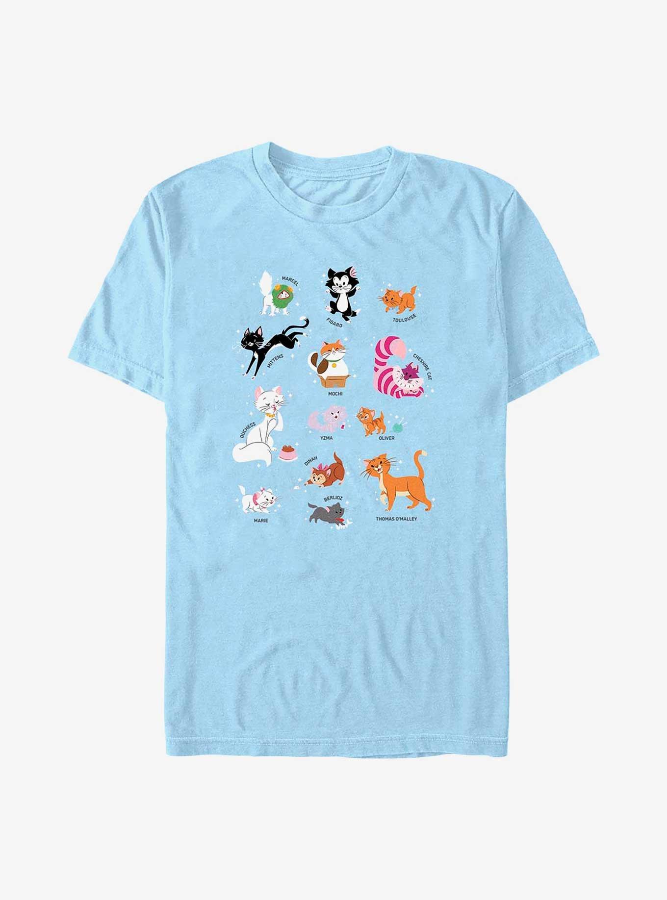 Disney Channel Cats of Disney T-Shirt, LT BLUE, hi-res