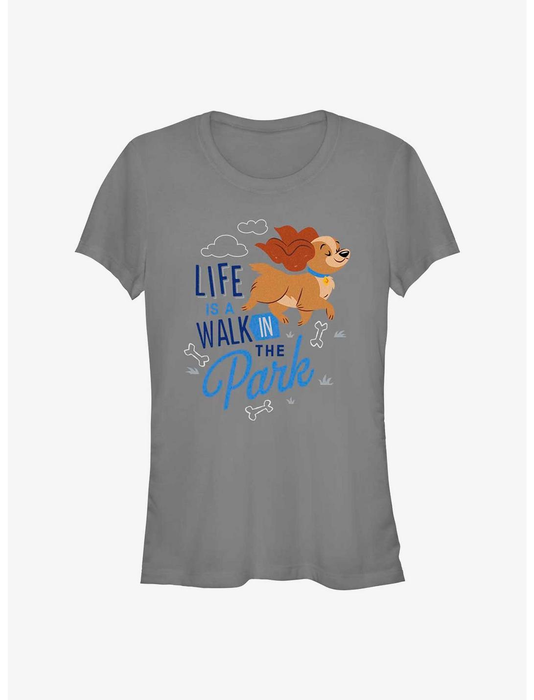 Disney Lady and the Tramp Walk In The Park Girls T-Shirt, CHARCOAL, hi-res