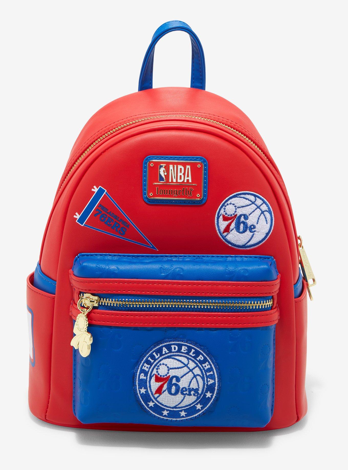 Loungefly NBA Philadelphia 76ers Patch Mini Backpack, , hi-res