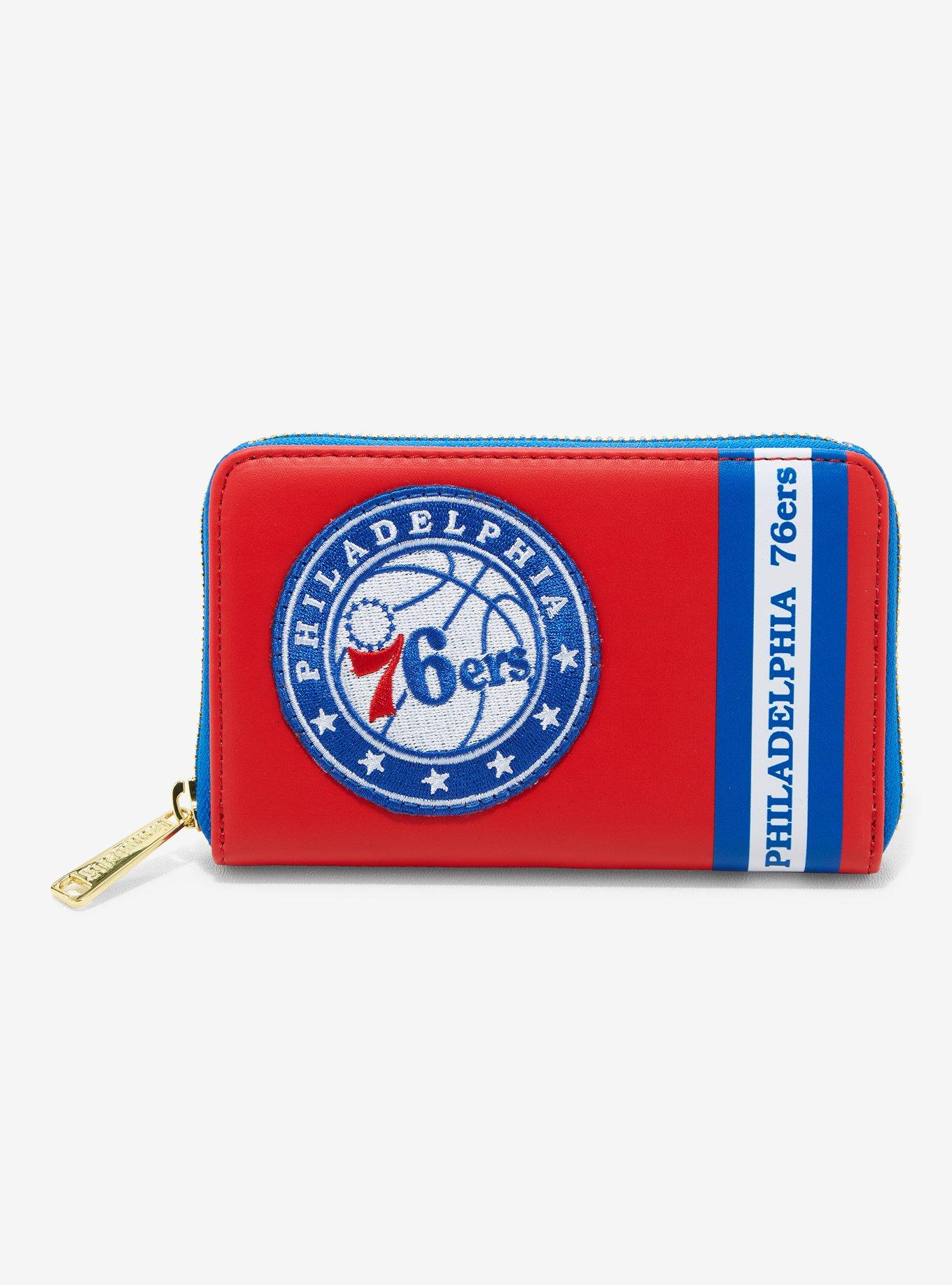 Loungefly NBA Philadelphia 76ers Patch Zipper Wallet, , hi-res