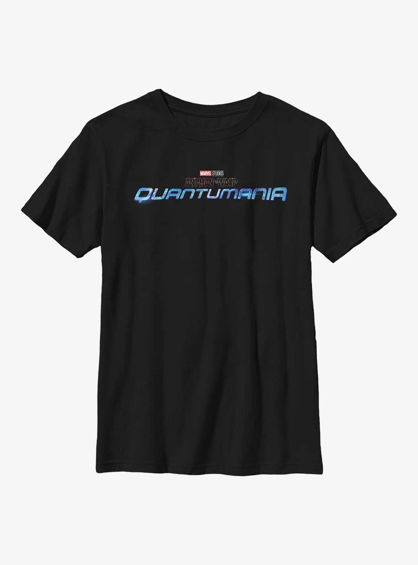 Marvel Ant-Man And The Wasp: Quantumania Logo Youth T-Shirt, BLACK, hi-res view 1