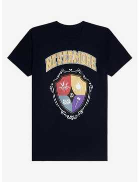 Wednesday Addams Nevermore Academy Crest Women's T-Shirt - BoxLunch Exclusive, , hi-res