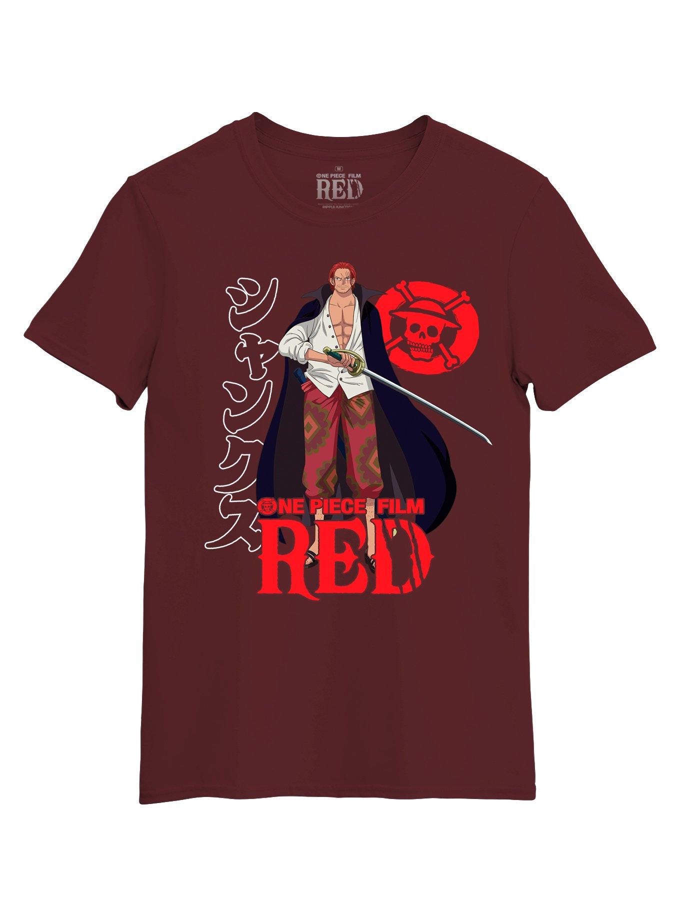 One Piece Film: Red Shanks T-Shirt, MAROON, hi-res